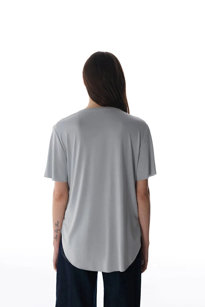Penti Grey Crew Neck Active T Shirt