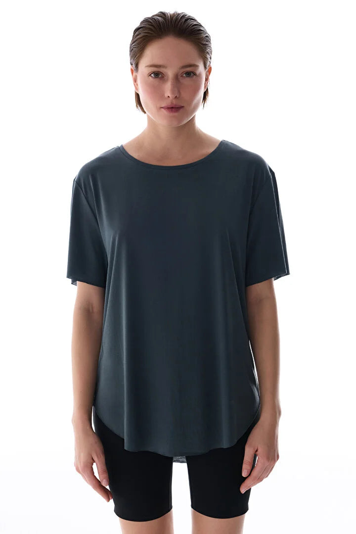 Penti Grey Crew Neck Active T Shirt