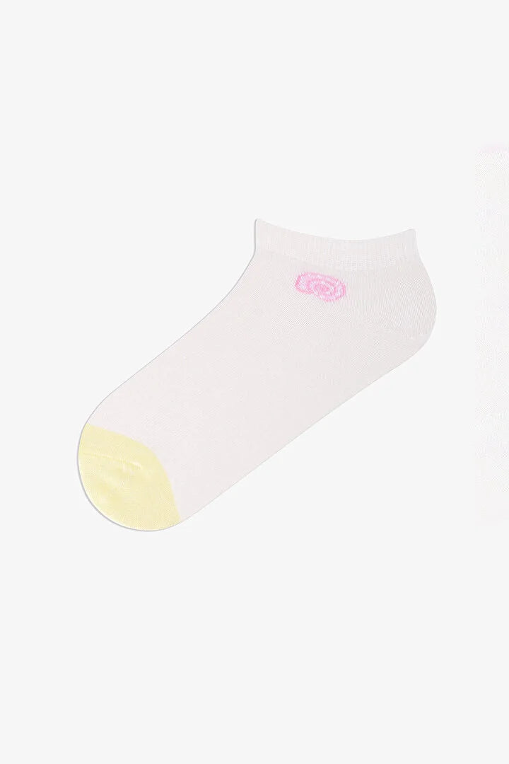 Penti 5 Pairs Cotton Embroidered Socket Socks