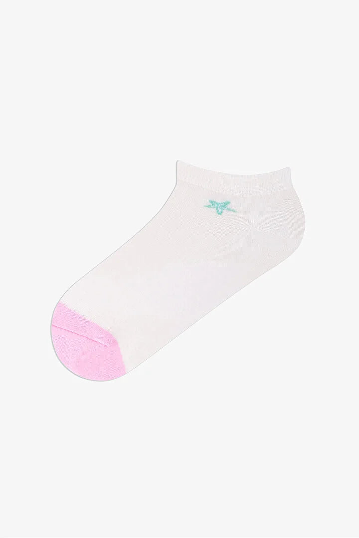 Penti 5 Pairs Cotton Embroidered Socket Socks