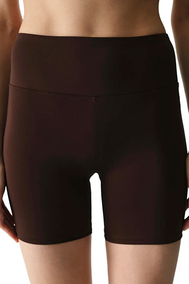 Penti Brown High Waisted Shorts