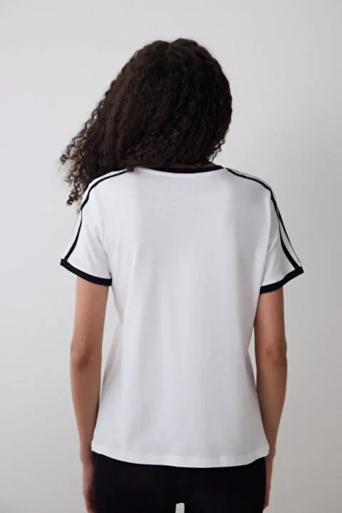 Penti Retro Contrast White T-Shirt