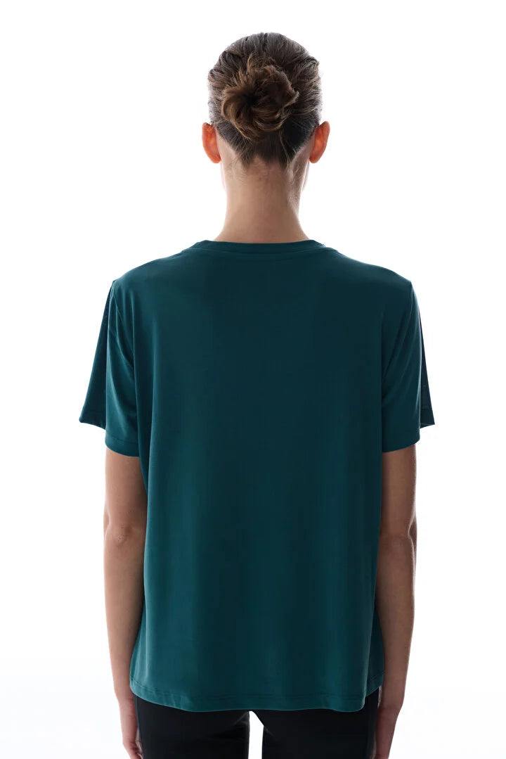 Penti Turquoise Crew Neck Modal T-Shirt