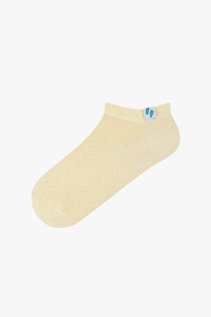 Penti 2 Pairs Cotton Summer Themed Woven Label Footie Socks
