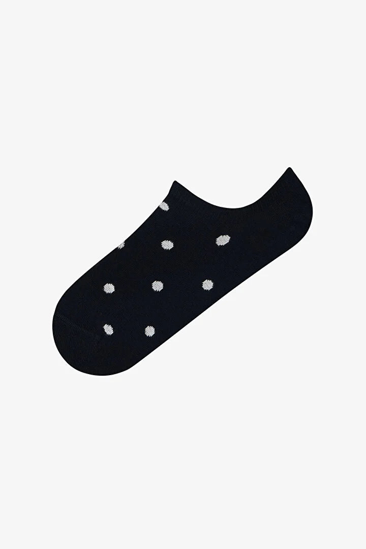 Penti 3 Pairs Seamless Toe Cotton Colorful Polka Dot Patterned Sneaker Socks