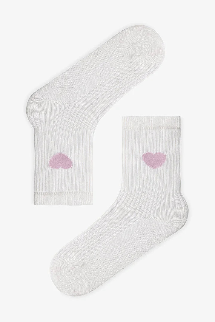 Penti Girl Marshmallow Colored Hearts 4in1 Tennis Socket Socks