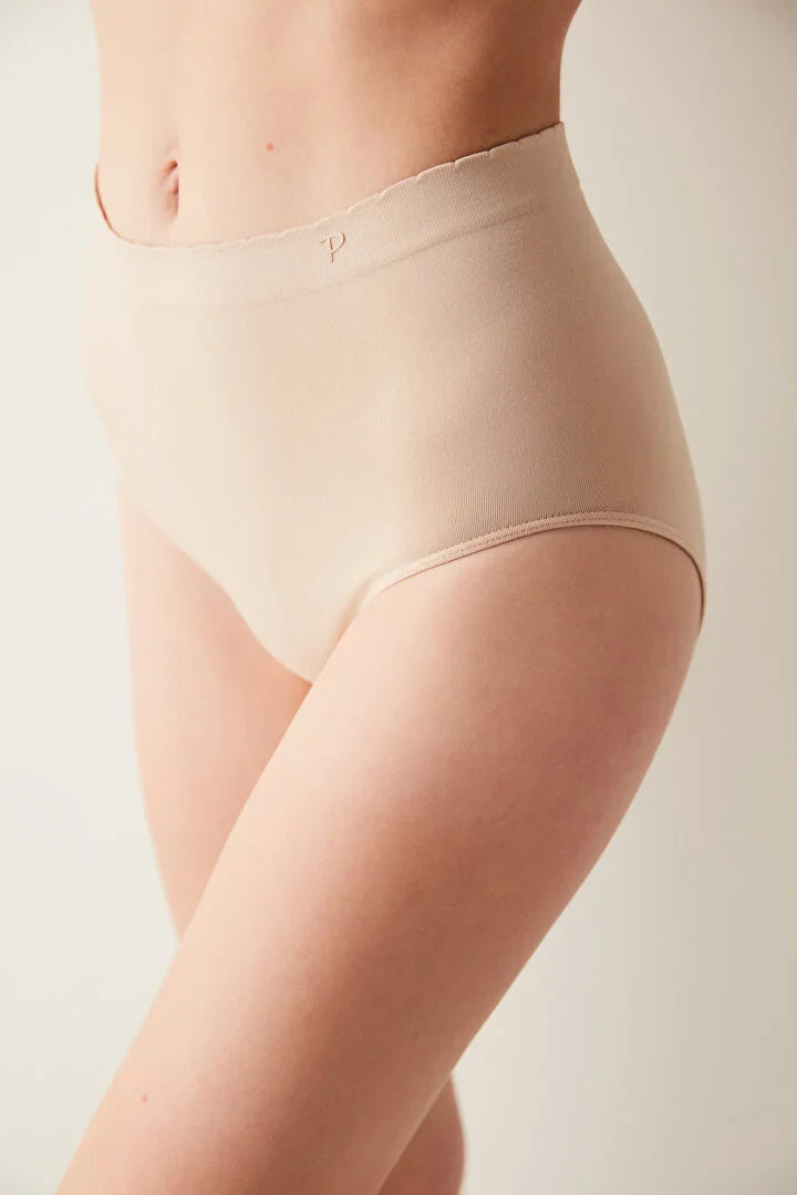 Penti Basic High Waist Beige Slip Panties