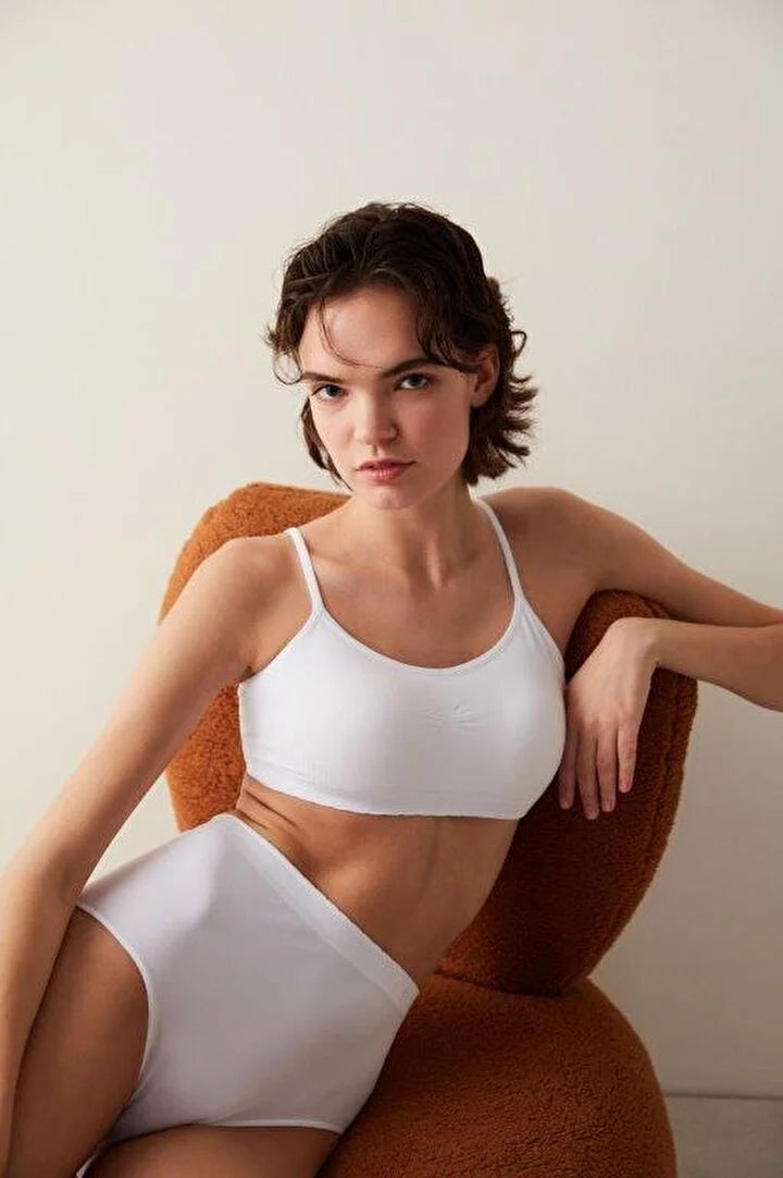 Penti Basic High Waist White Slip Panties