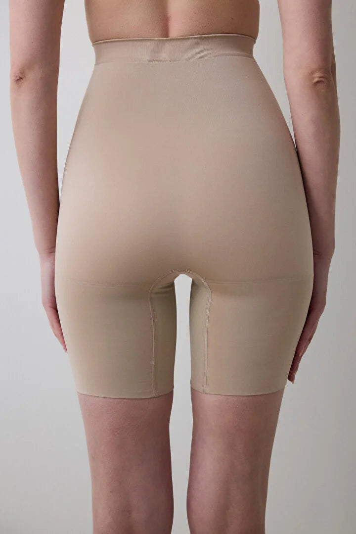 Penti Skin Color Seamless High Waist Shapewear Shorts Corset