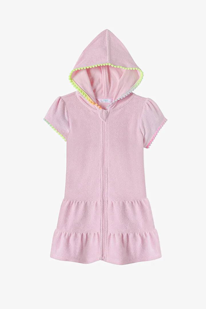 Penti Pink Girls Sweet Pastel Pink Towel Kaftan