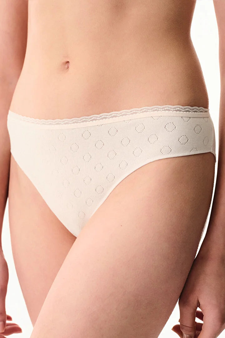Penti Cream Pink Pointel Slip