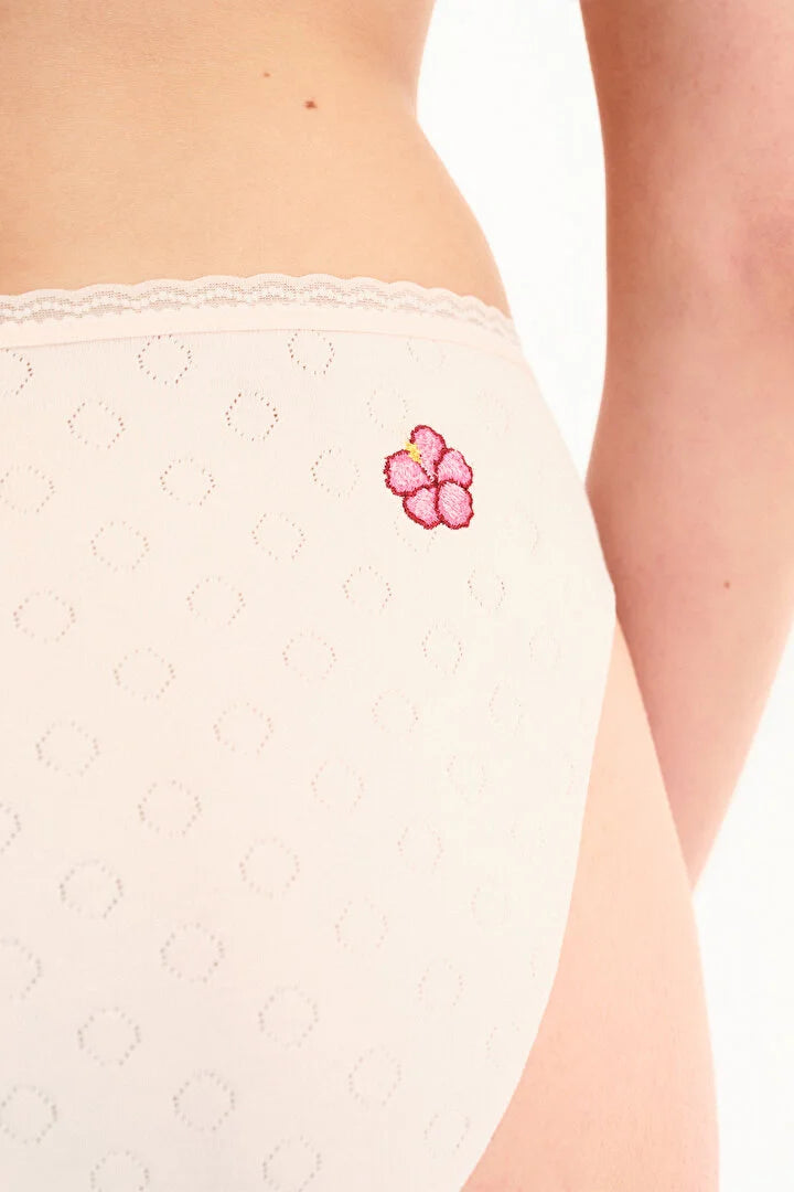Penti Cream Pink Pointel Slip
