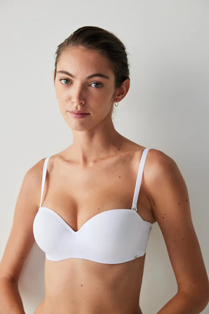 Penti White Straplez Bra