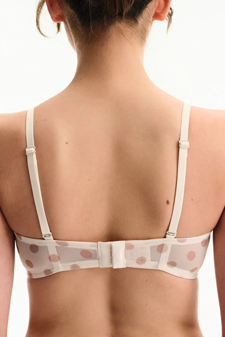 Penti Polka Dot Cream Pink Bra