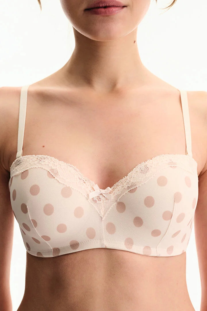 Penti Polka Dot Cream Pink Bra