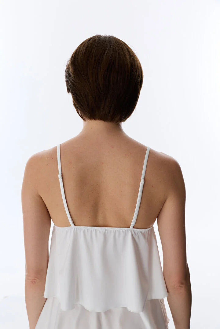 Penti Off-White Broderie Satin Bralette