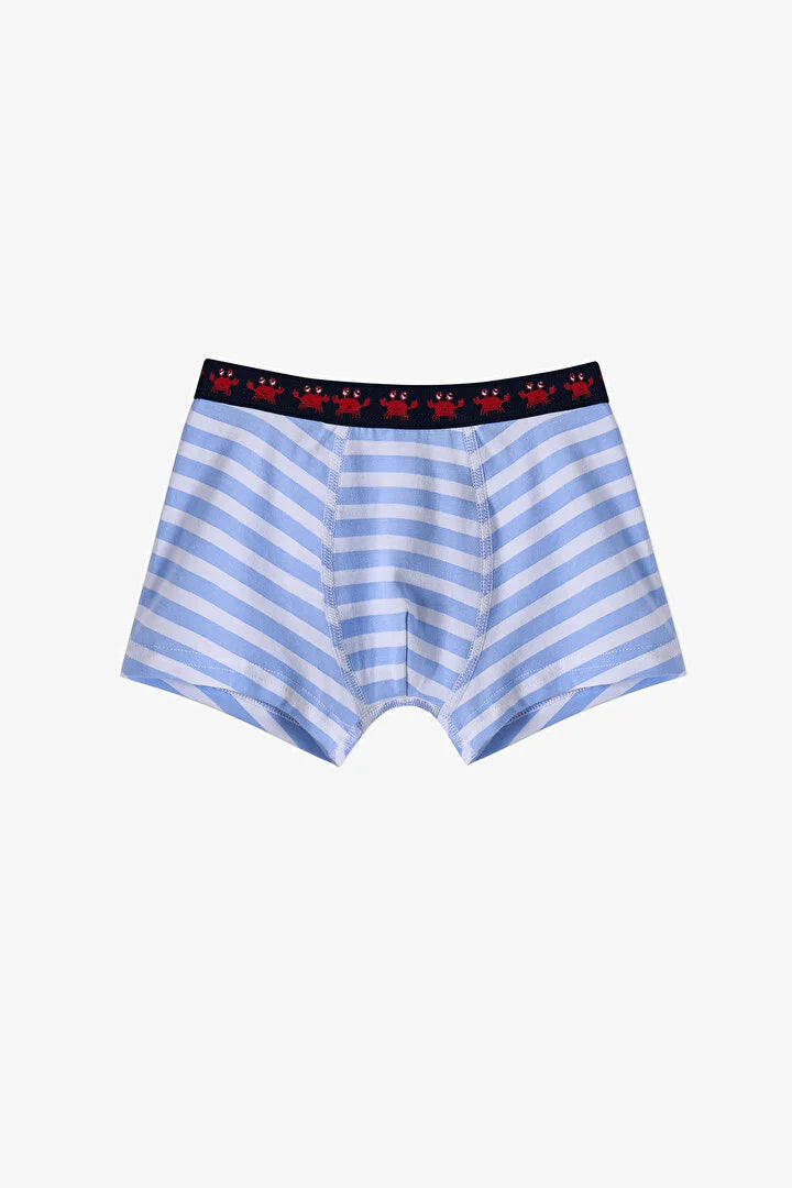 Penti Blue Boys Striped Crab 3 in1 Boxer