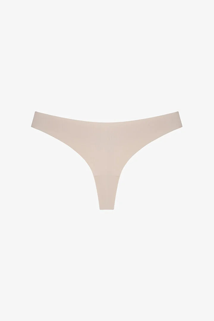 Penti Seramic Beige Invisible Laser Cut Thong