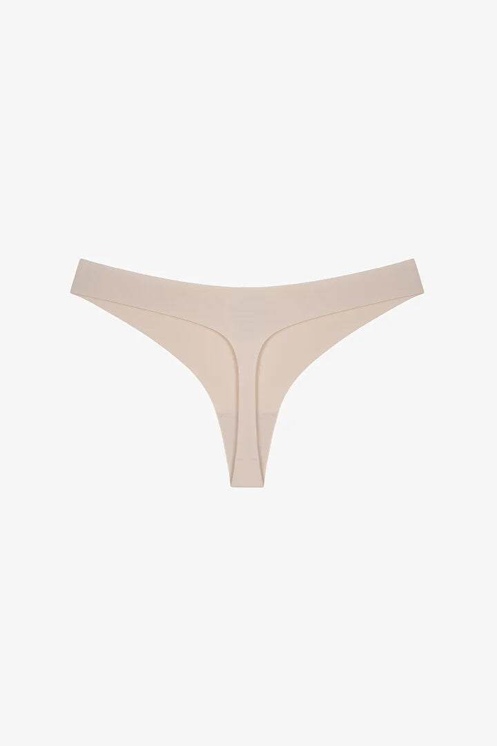 Penti Seramic Beige Invisible Laser Cut Thong