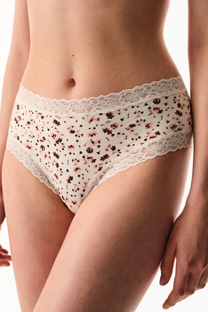 Penti Cream Pink Comfy Cotton Cheeky Hipster