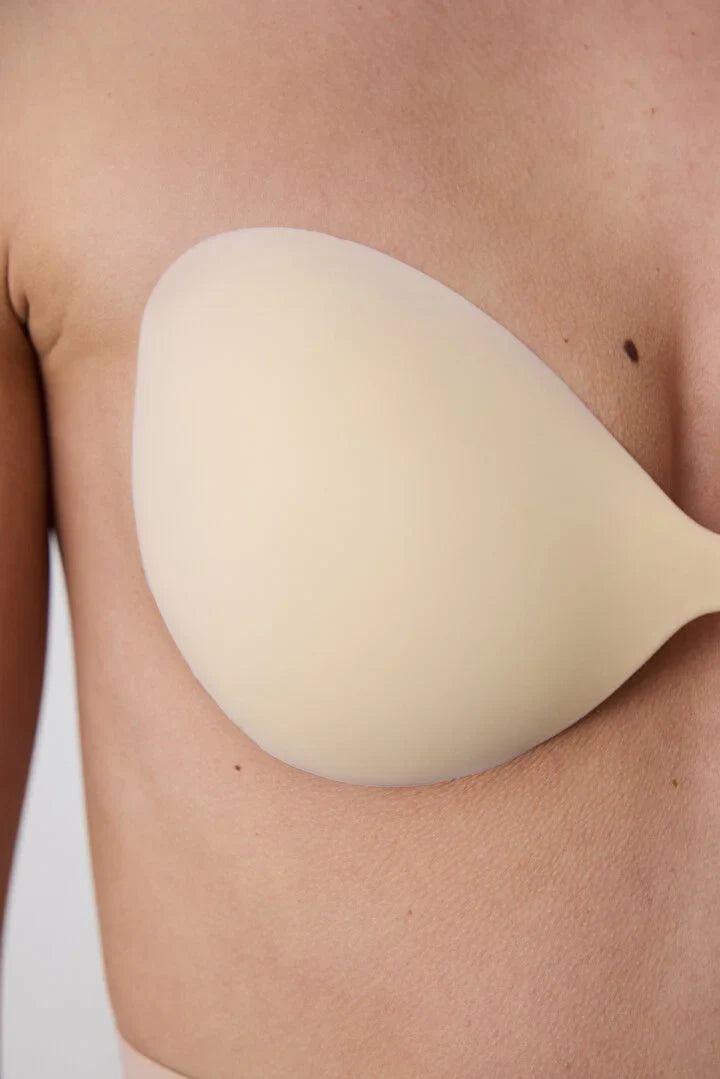 Penti Beige Thin Non-Padded Silicone Bra
