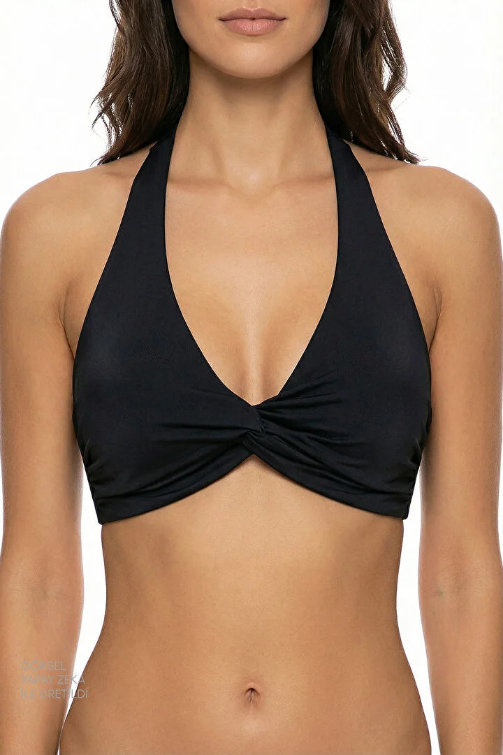 Penti Black New Triangle Twist Bikini Top