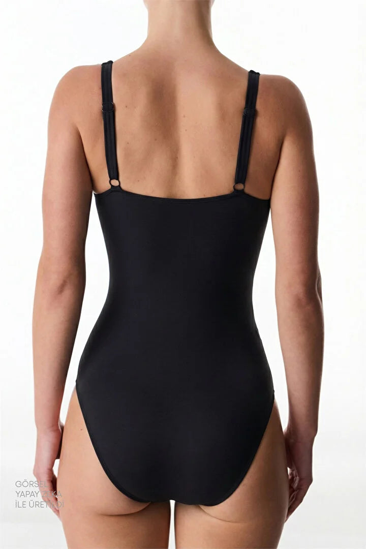 Penti Black Ruched Swimsuit
