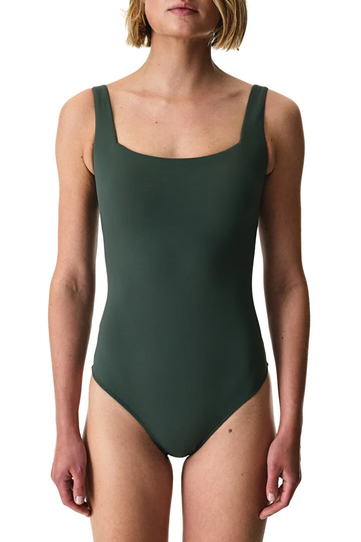 Penti Green Neck Opening Swimsuit