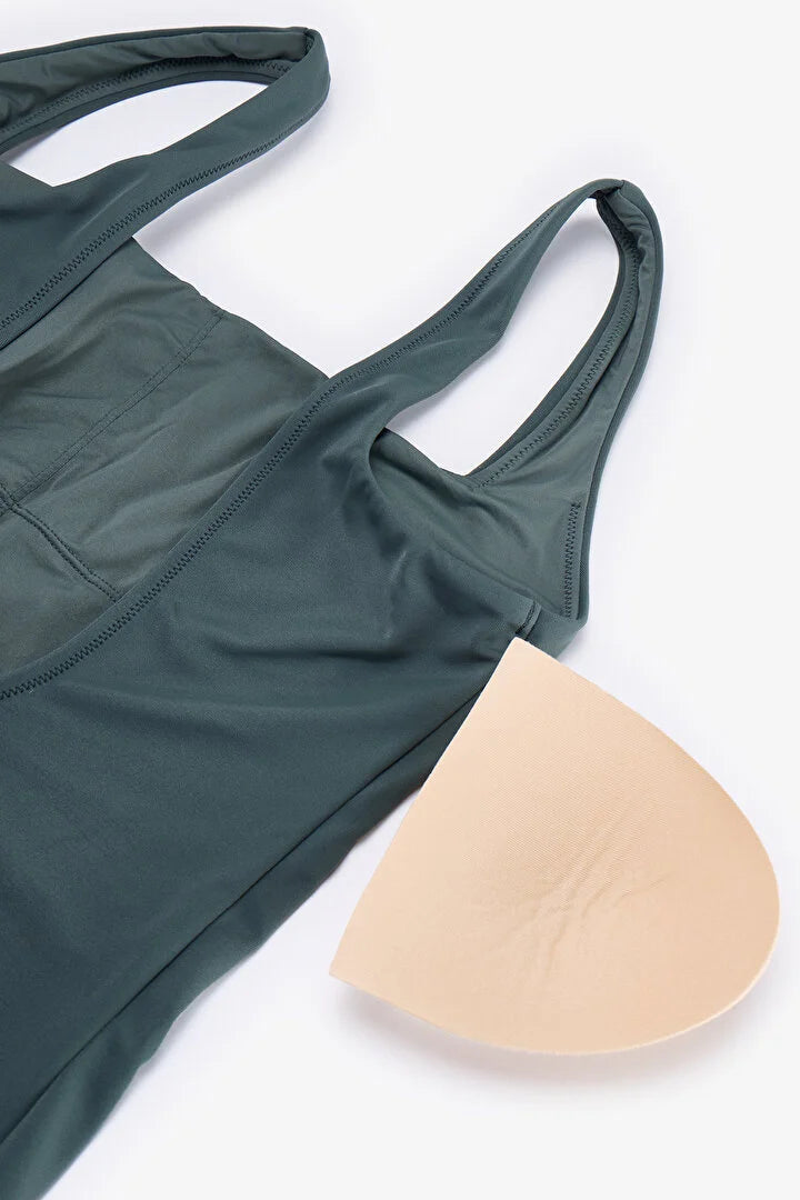 Penti Green Neck Opening Swimsuit