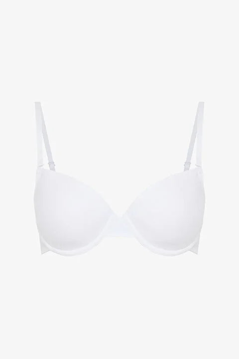 Penti Padded White Bra with Adjustable Strap