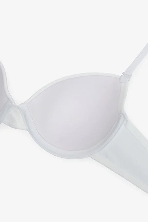 Penti Padded White Bra with Adjustable Strap