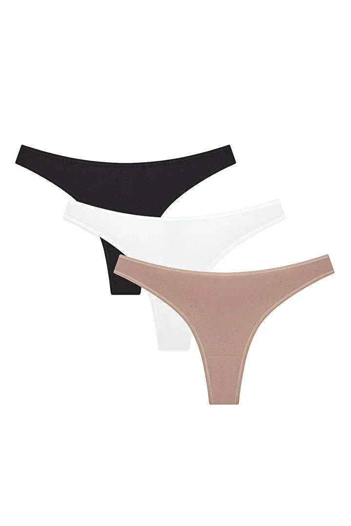 Penti Basic Multicolor 3-Pack Thong Panties