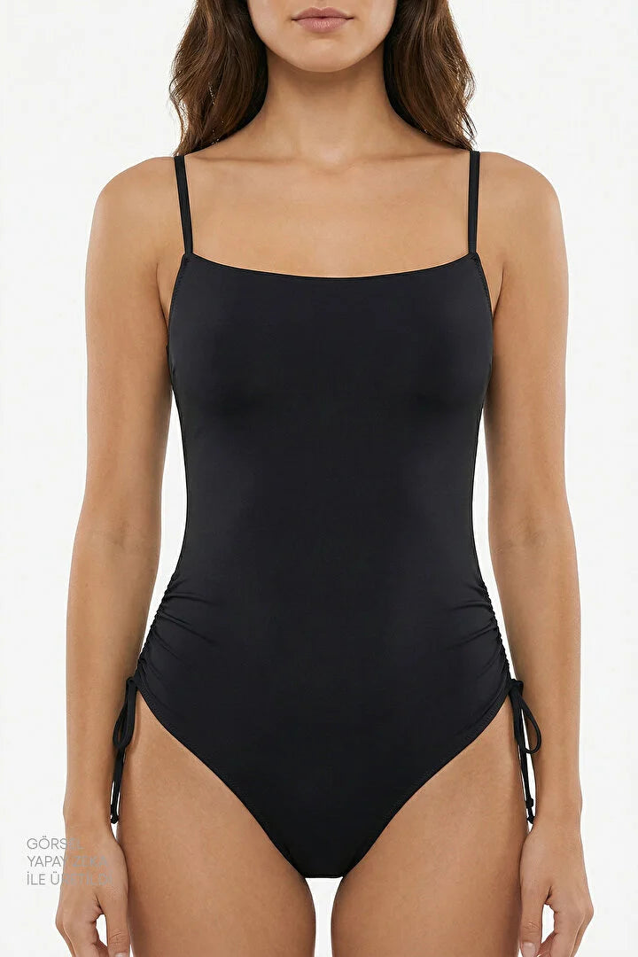Penti Black Strapless Underwire Swimsuit