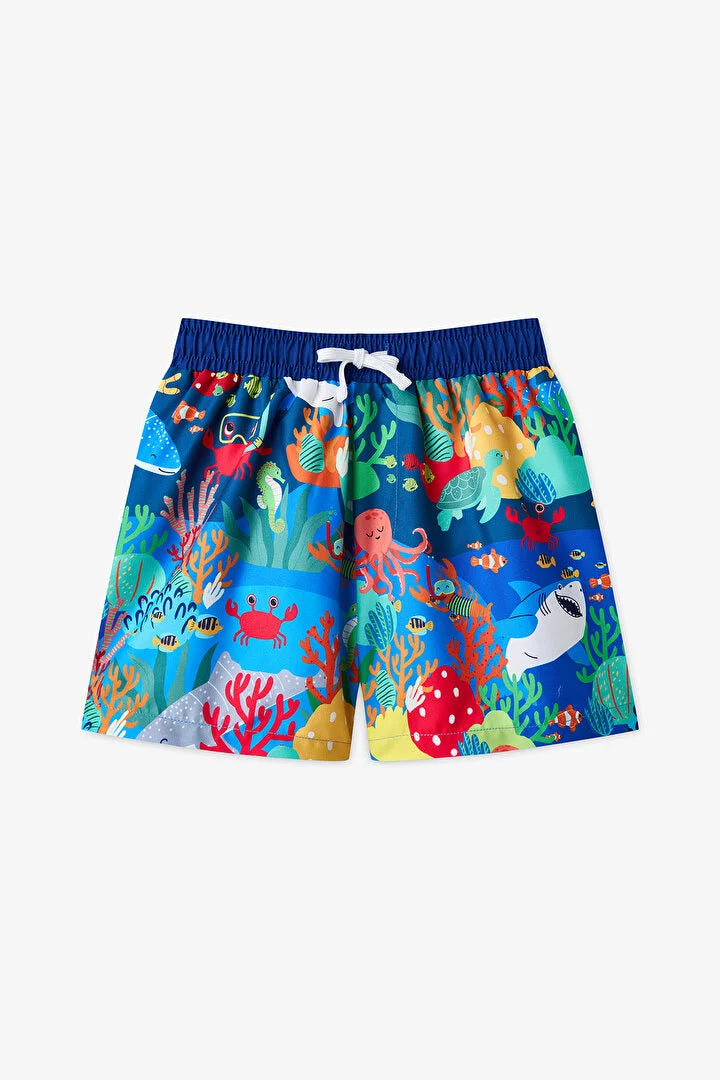 Penti Multicolor Boys Colorful Marine Swim Shorts