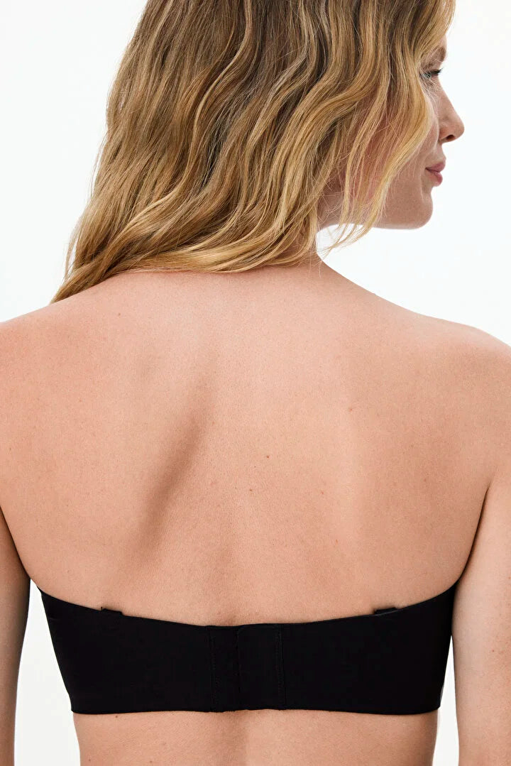 Penti Black Invisible Bandeau Padded Bra