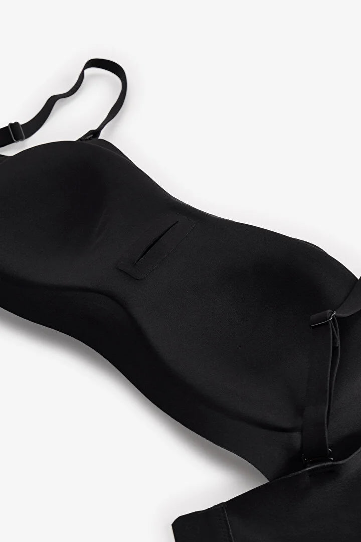 Penti Black Invisible Bandeau Padded Bra