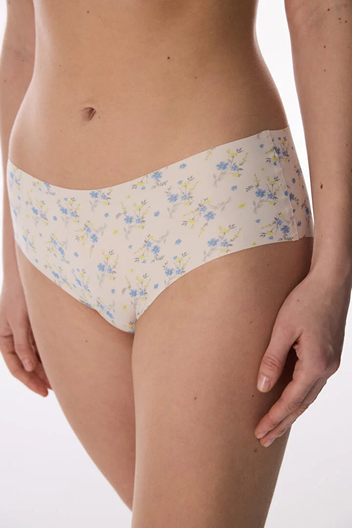 Penti Beige Patterned Laser Cut Hipster