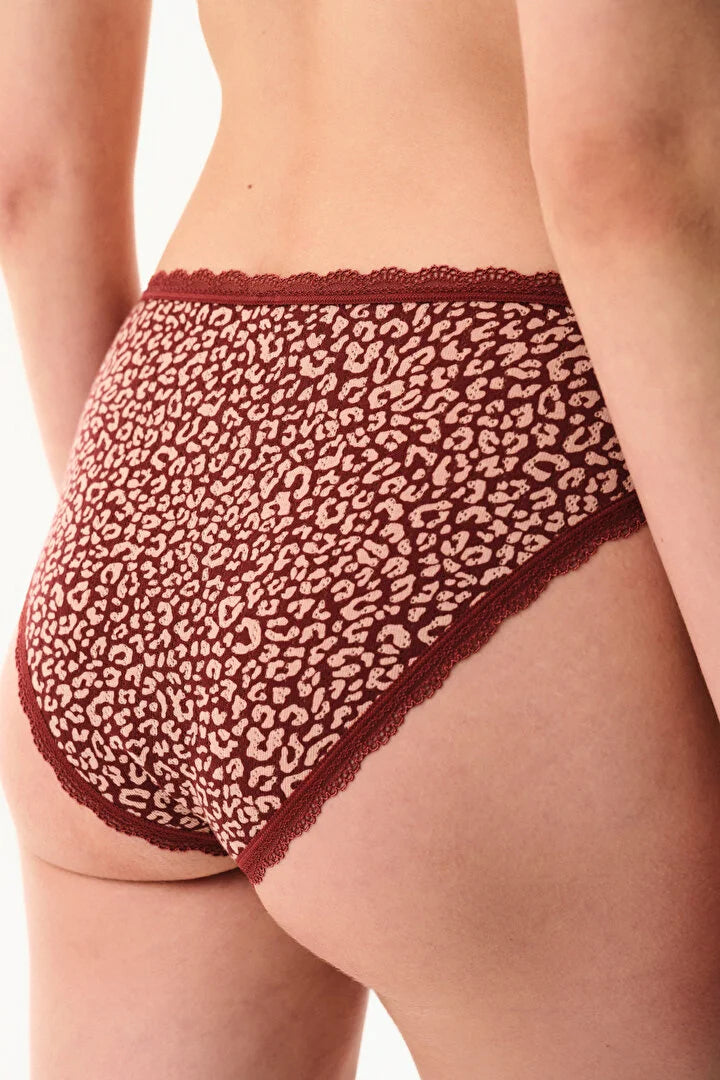 Penti Bordeaux Pointelle Slip