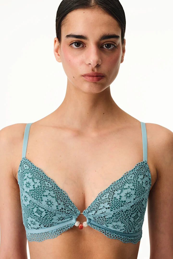 Penti Removable Padded Triangle Blue Bra