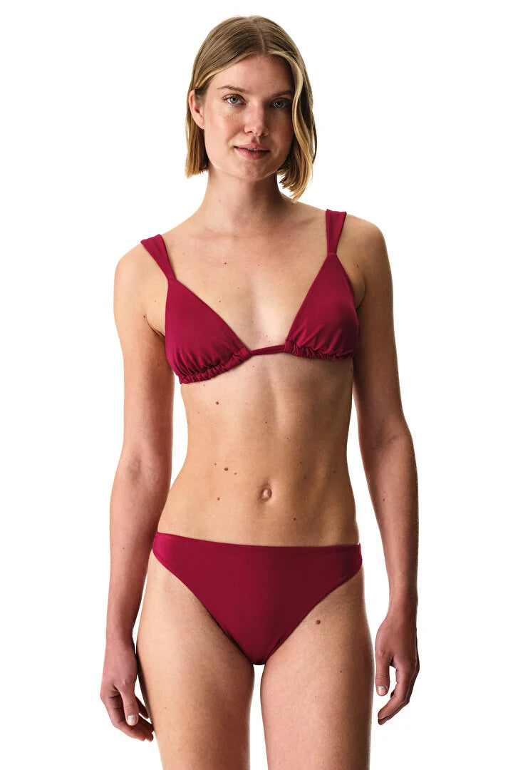 Penti Bordeaux Triangle Bikini Top