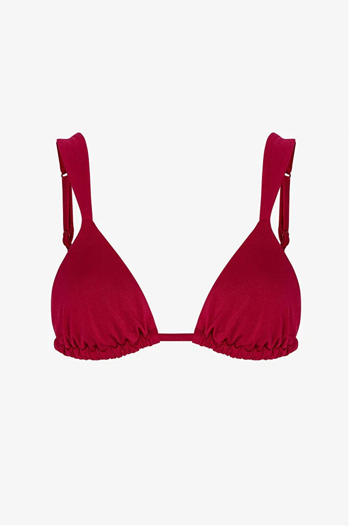Penti Bordeaux Triangle Bikini Top