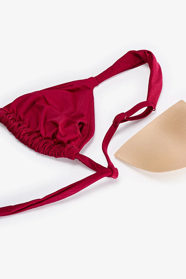 Penti Bordeaux Triangle Bikini Top