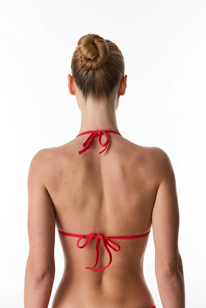 Penti Red Mini Triangle Bikini Top