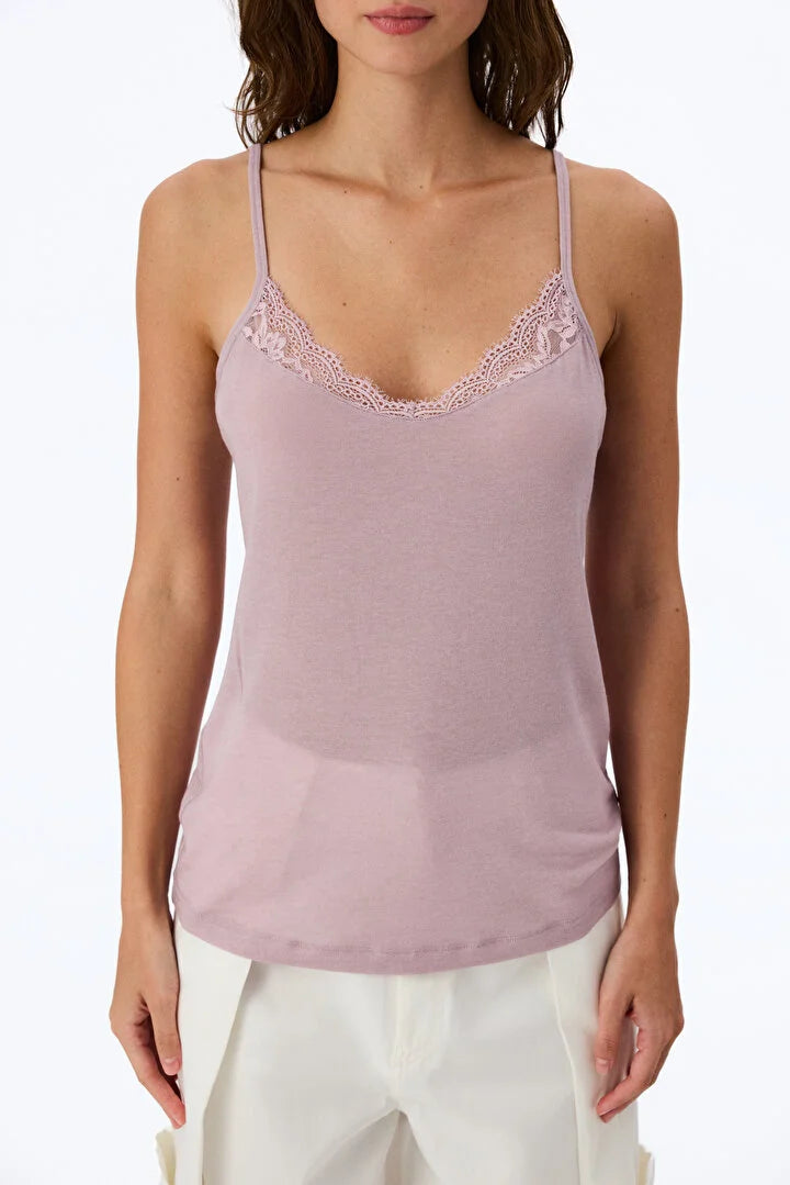 Penti Lilac Cashmere Thin Strap Tank Top