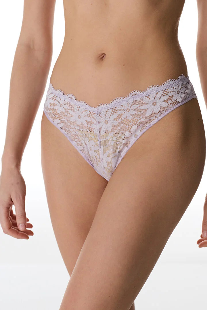 Penti Lilac V Model Lace Brazilian