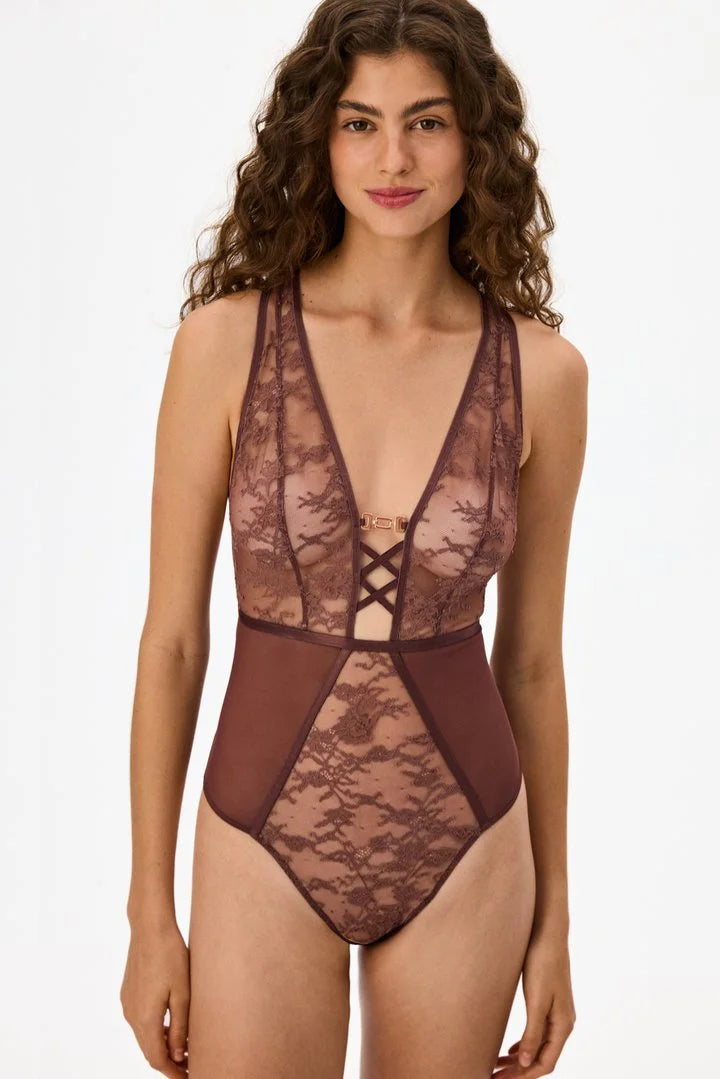 Penti Brown Strap Detail Bodysuit