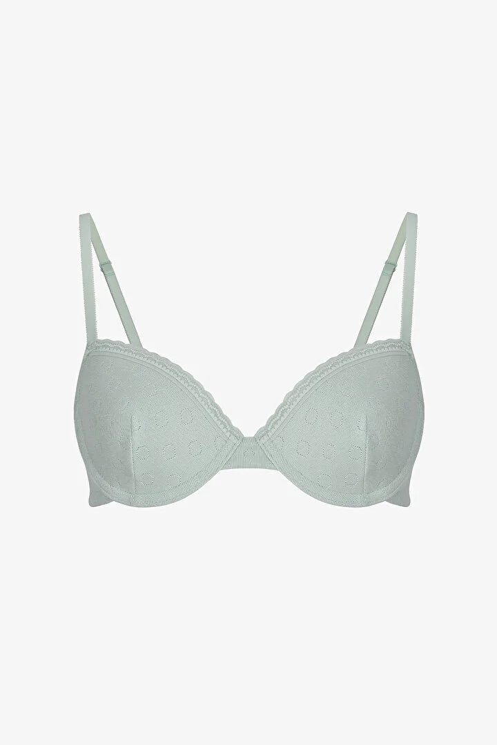 Penti Light Green Daylift Pointelle Bra
