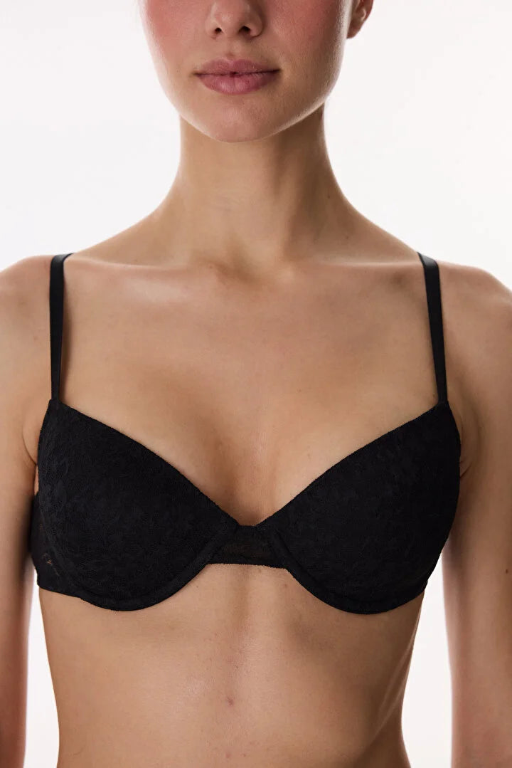 Penti Day Use Black Lace Bra