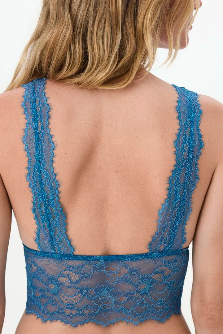 Penti Petrol Blue Treso Polka Dot Bralette