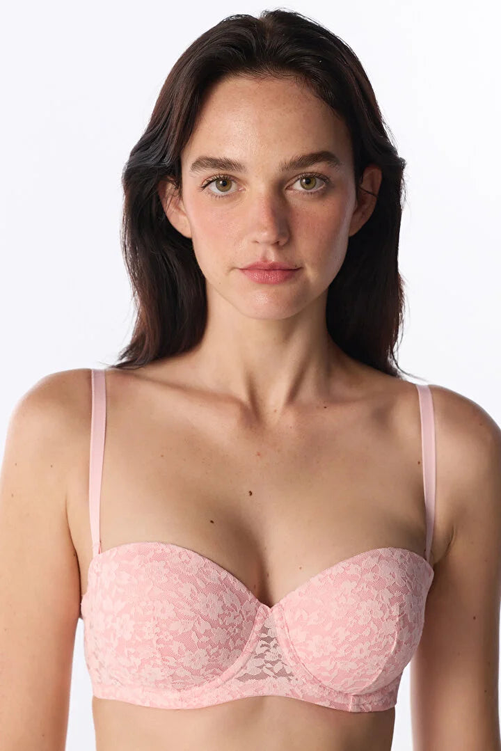 Penti Pink Bloom Lace Padded Bra